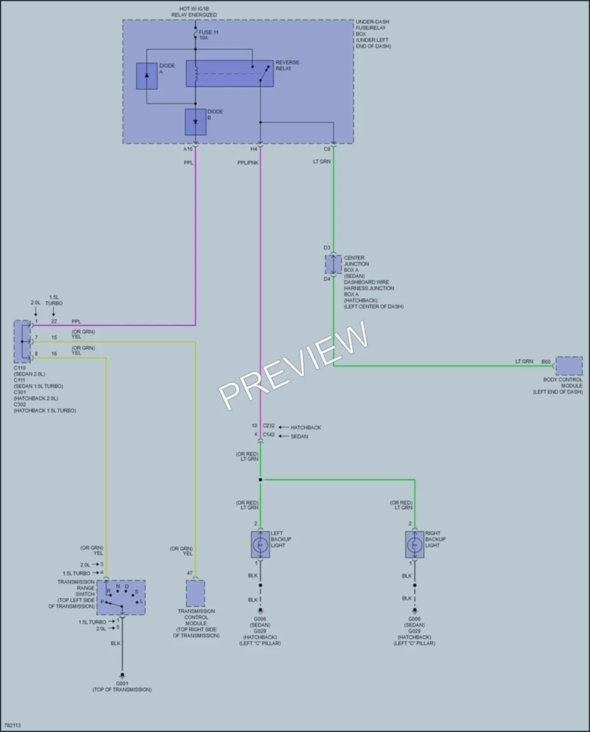 2022 Honda Civic Exterior Lights wiring diagram preview