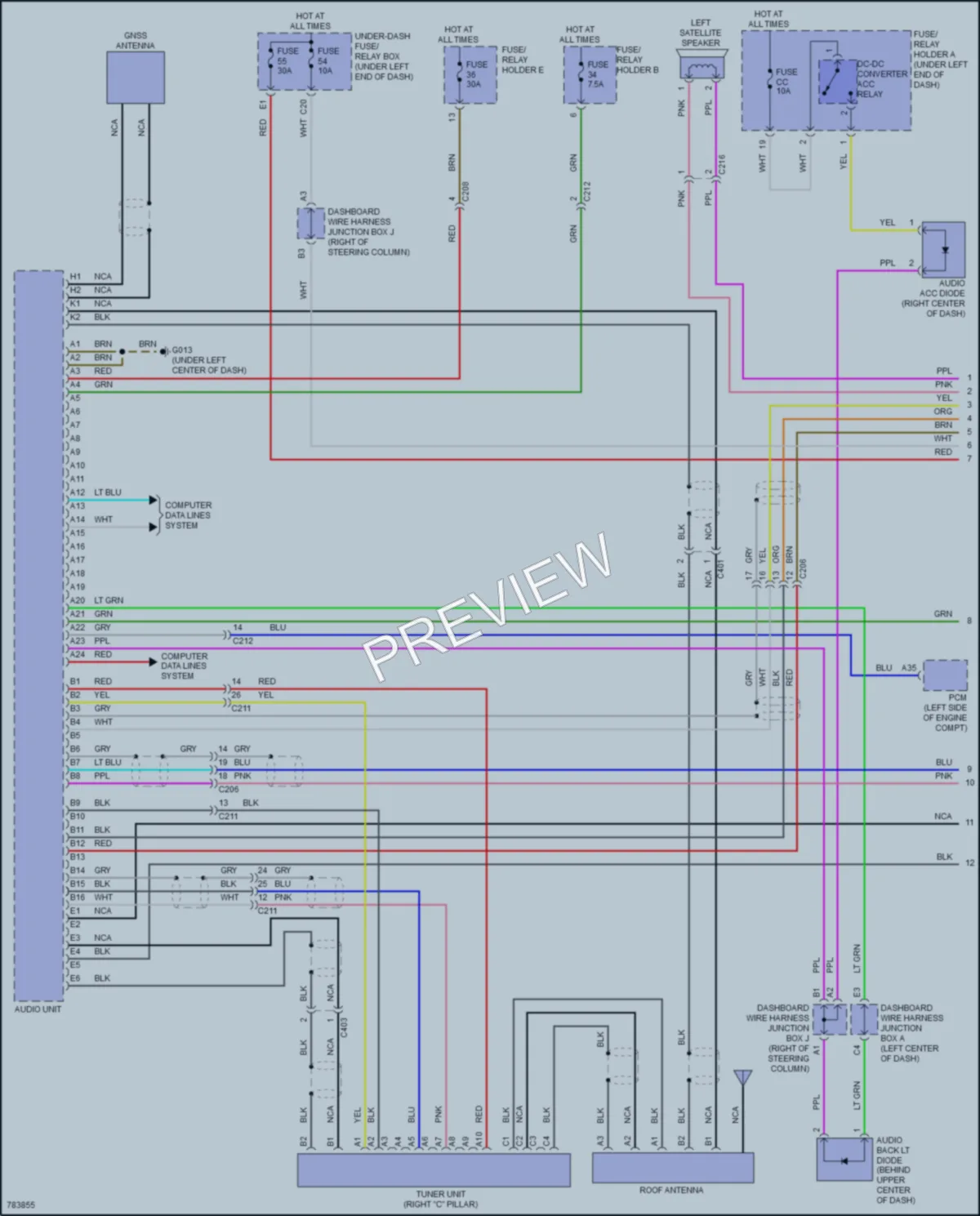 2022 Honda Civic Radio wiring diagram preview