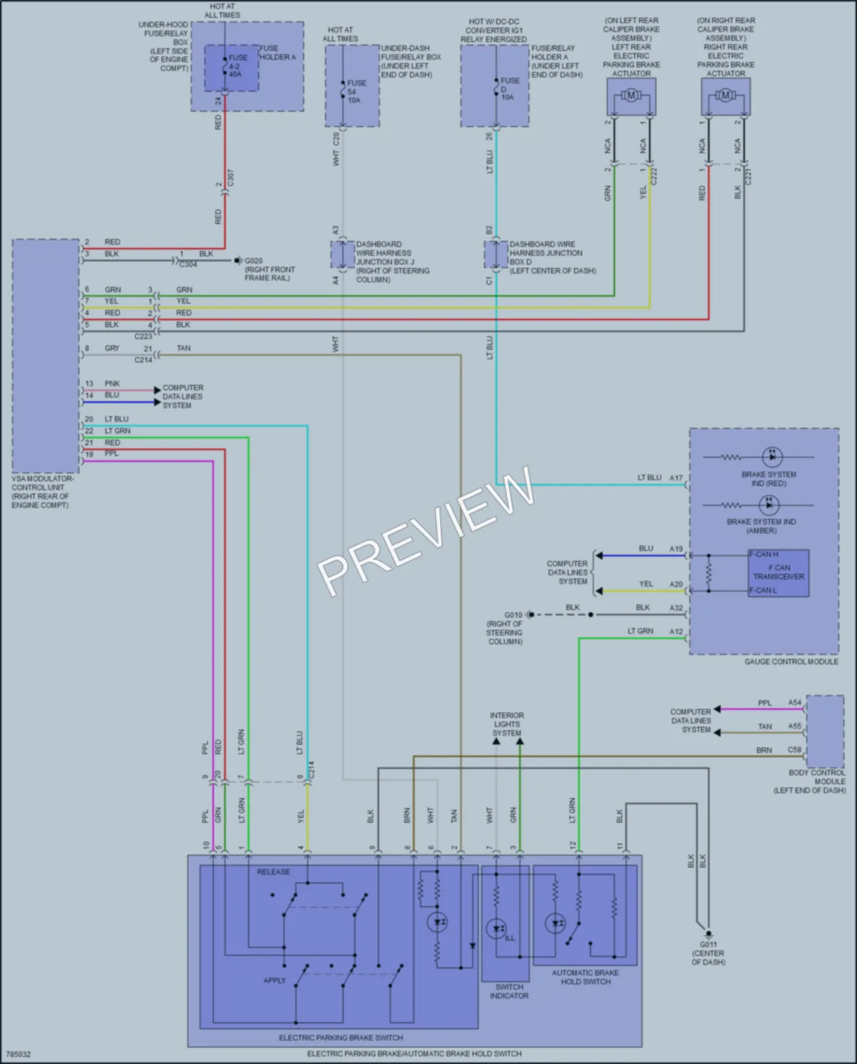 2022 Honda Civic Shift Interlock wiring diagram preview