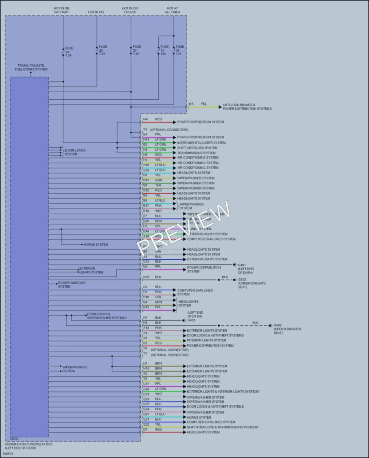 2022 Honda HRV Body Control Modules wiring diagram preview