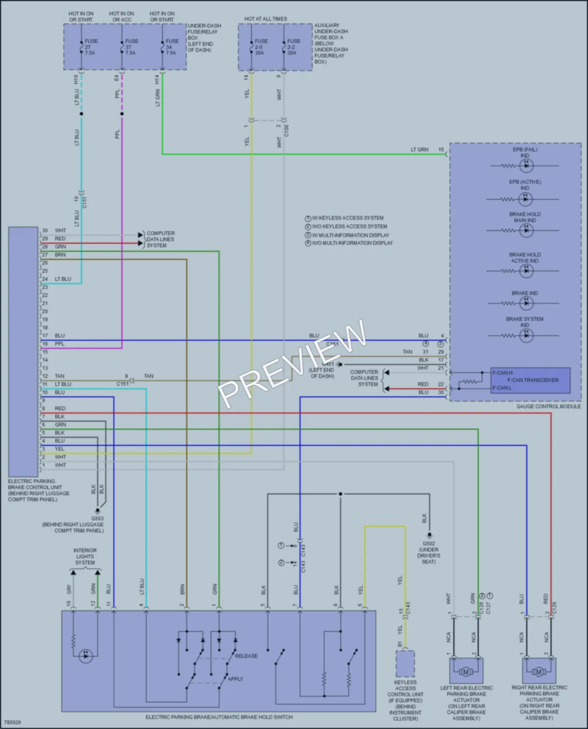 2022 Honda HRV Shift Interlock wiring diagram preview