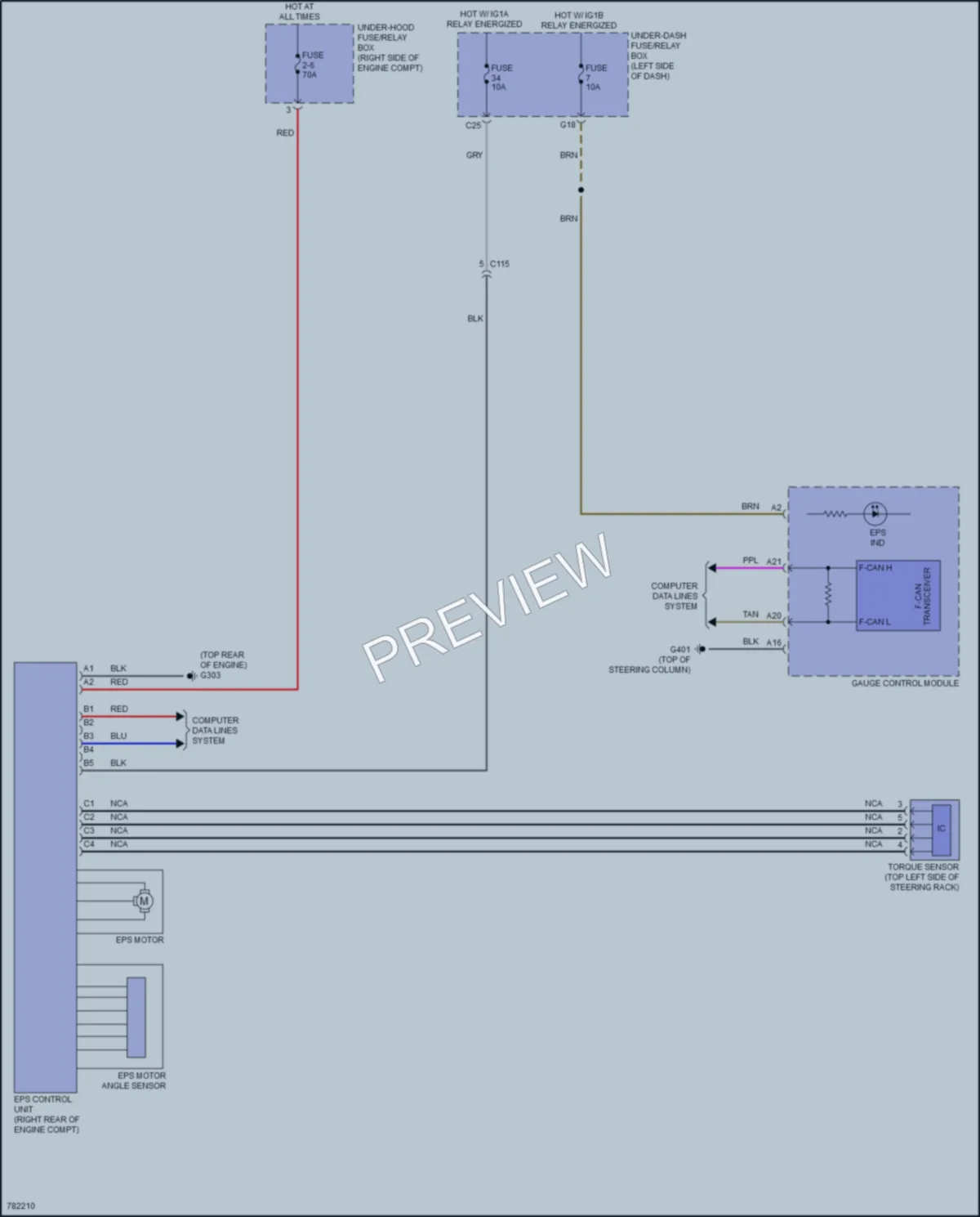 2022 Honda Insight Electronic Power Steering wiring diagram preview