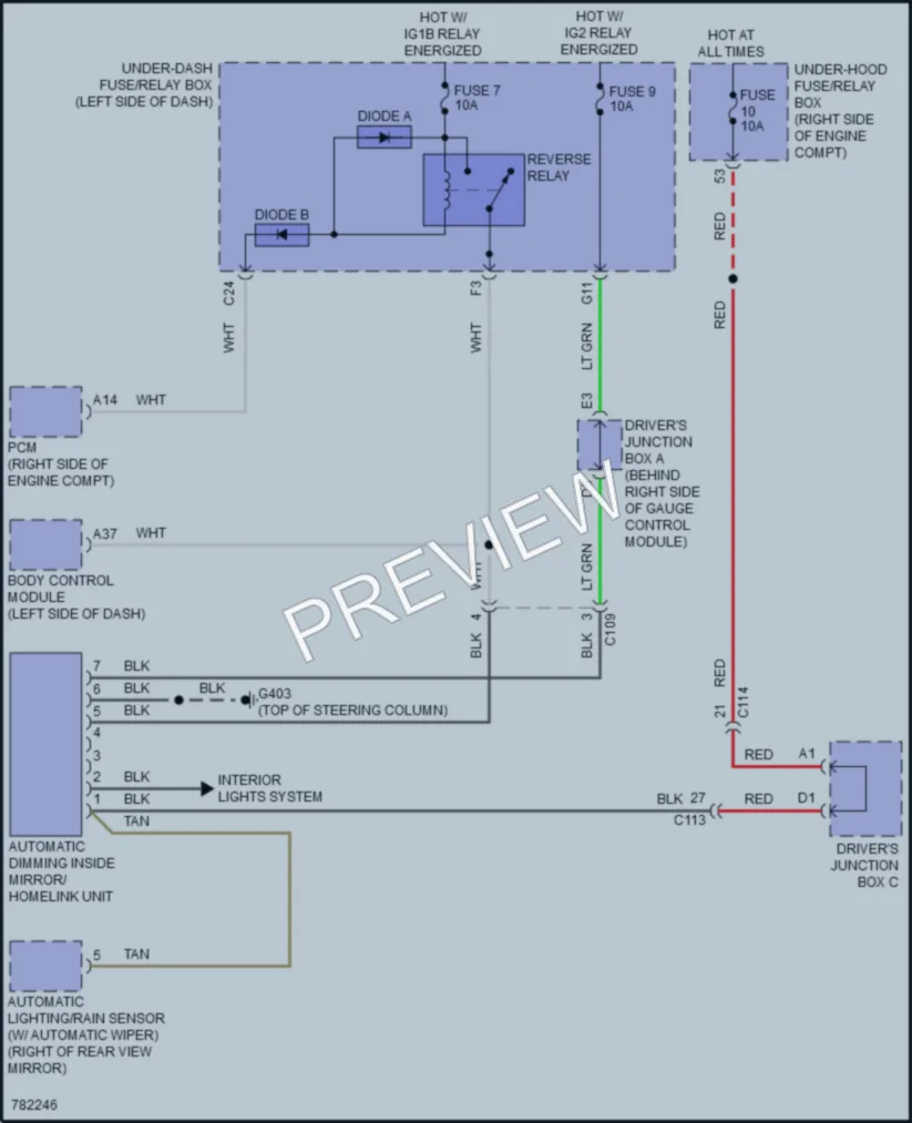 2022 Honda Insight Power Mirrors wiring diagram preview