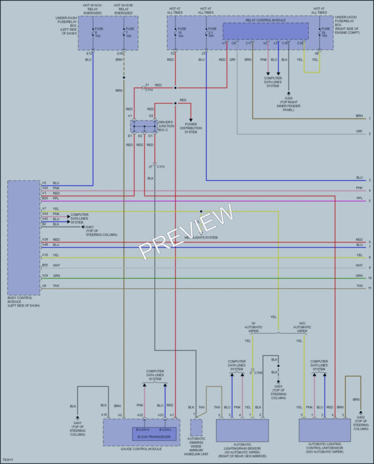 2022 Honda Insight Wiper Washer wiring diagram preview