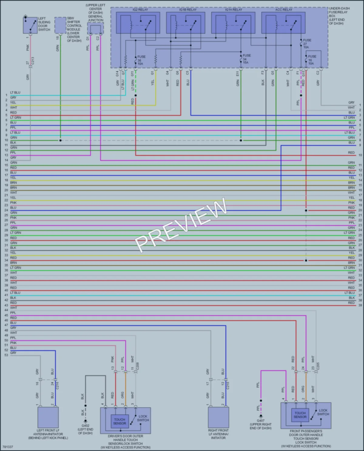 2022 Honda Odyssey Anti Theft wiring diagram preview