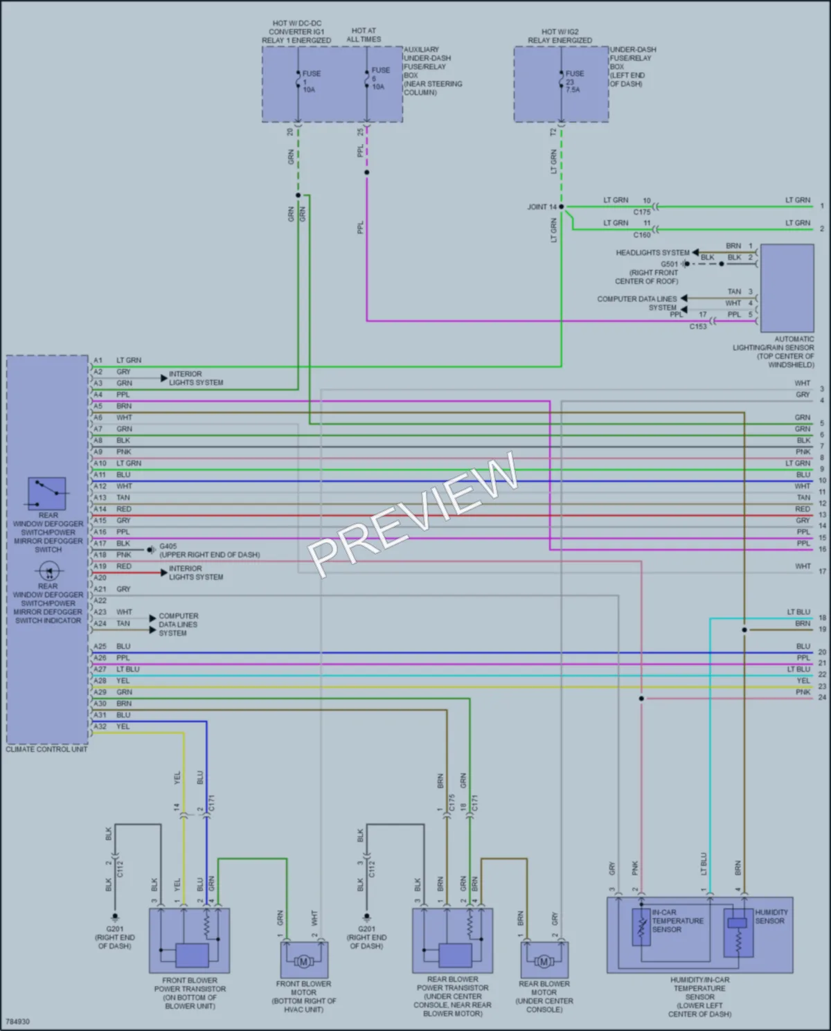 2022 Honda Passport Air Conditioning wiring diagram preview