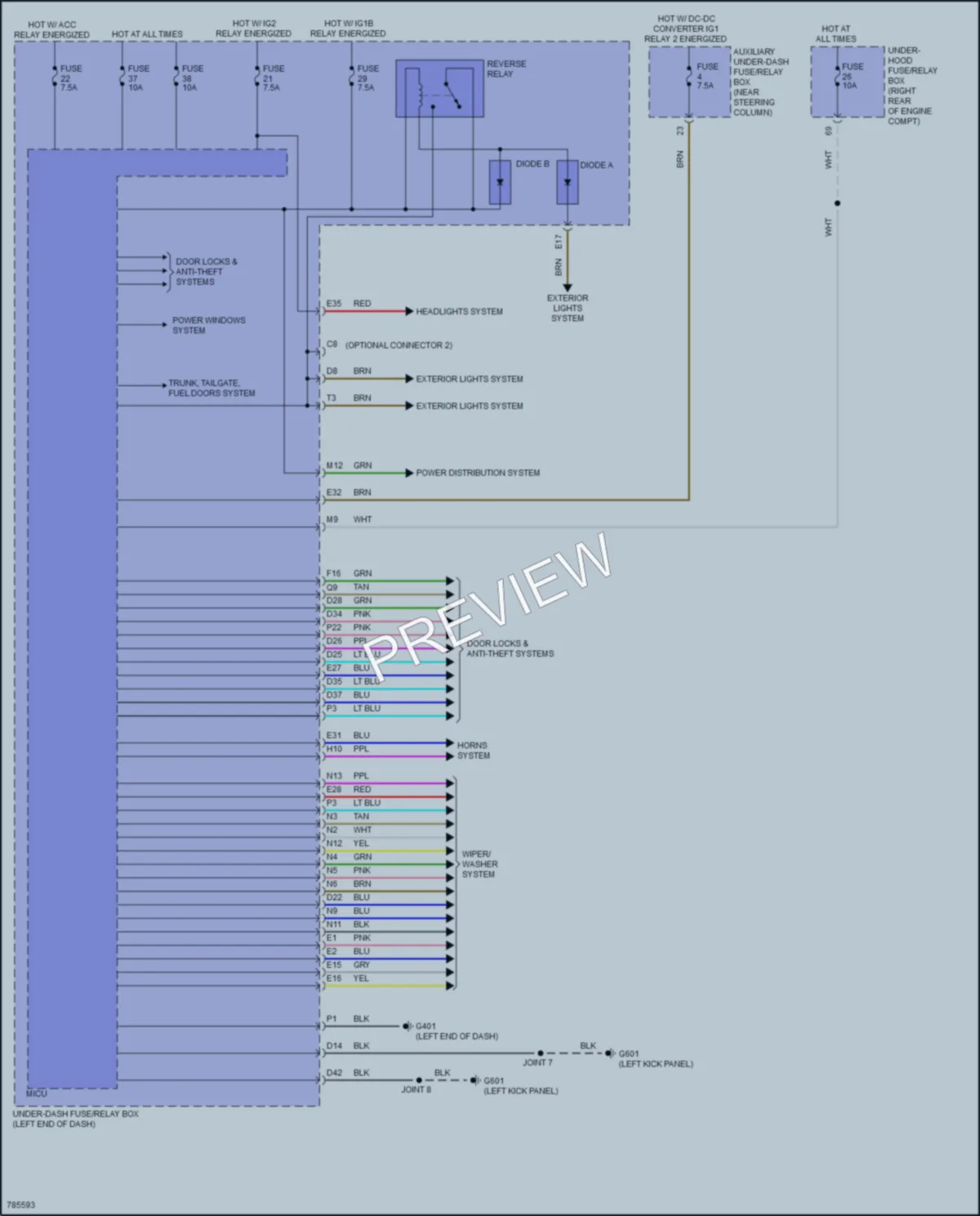 2022 Honda Pilot Body Control Modules wiring diagram preview