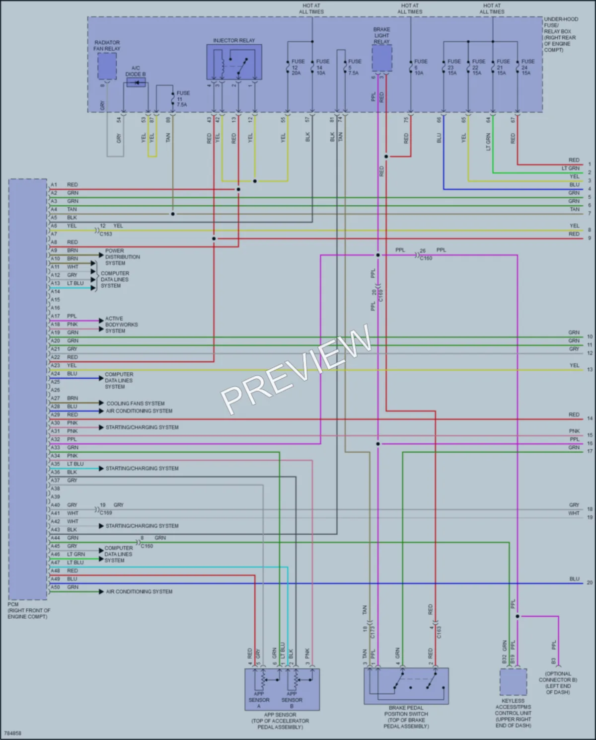 2022 Honda Pilot Engine Performance wiring diagram preview