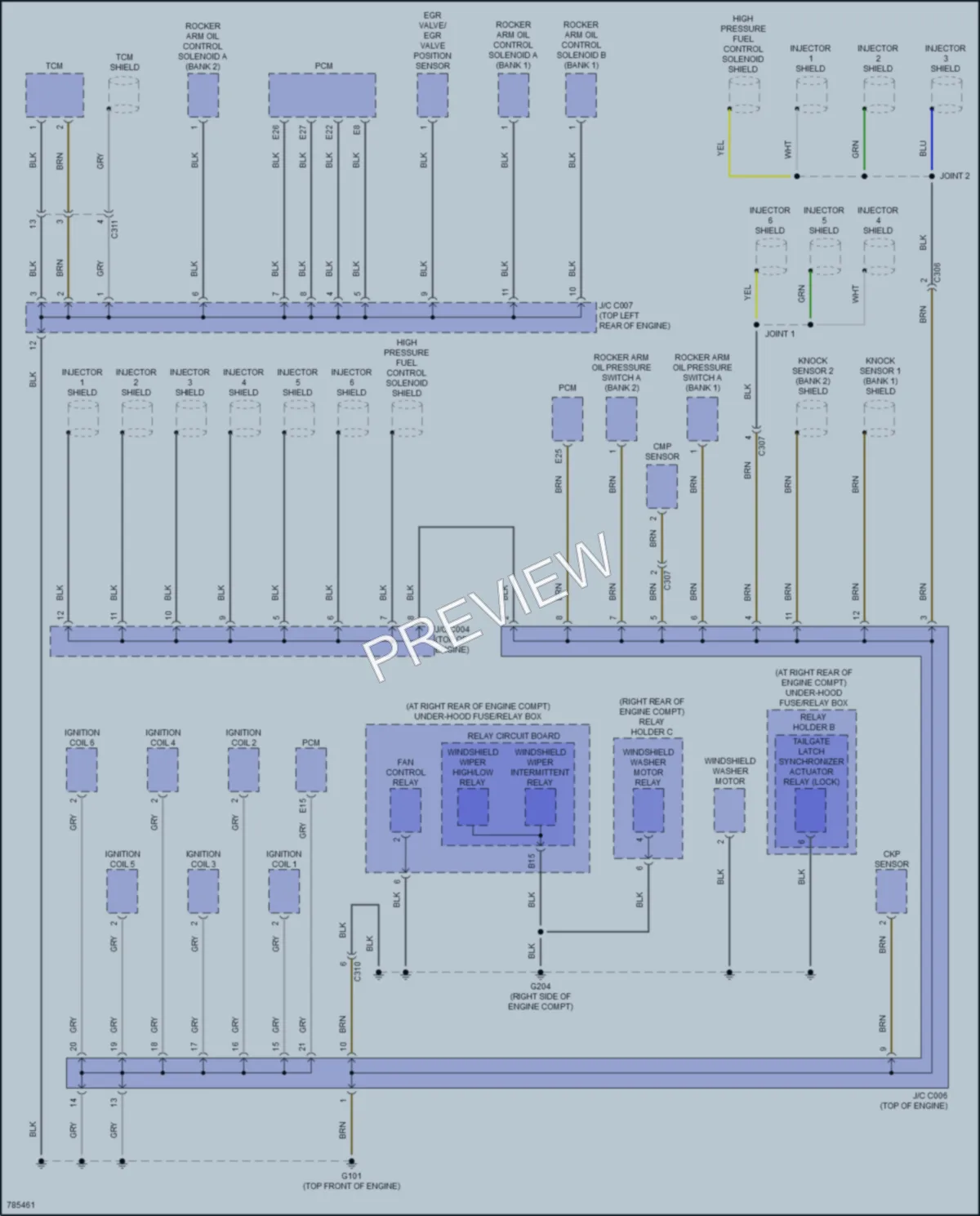 2022 Honda Ridgeline Ground Distribution wiring diagram preview