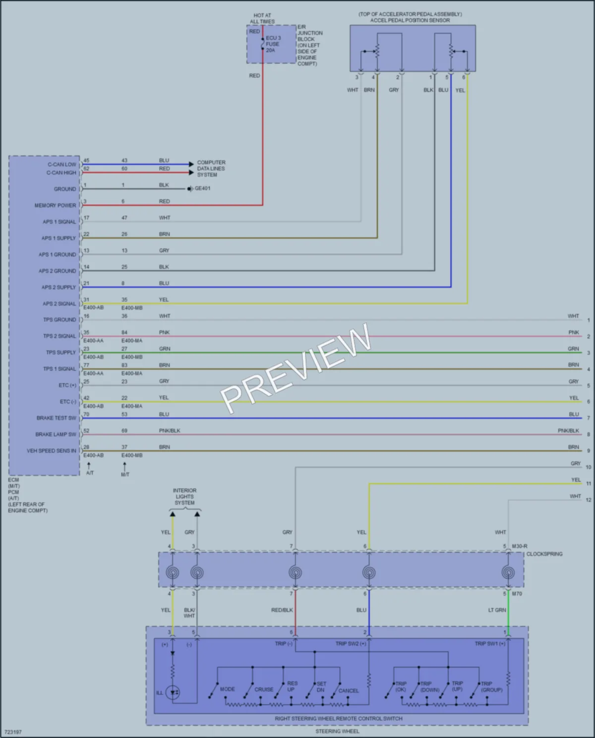 2022 Hyundai Accent Cruise Control wiring diagram preview