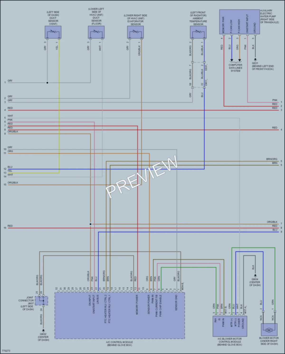 2022 Hyundai ElantraHybrid Air Conditioning wiring diagram preview
