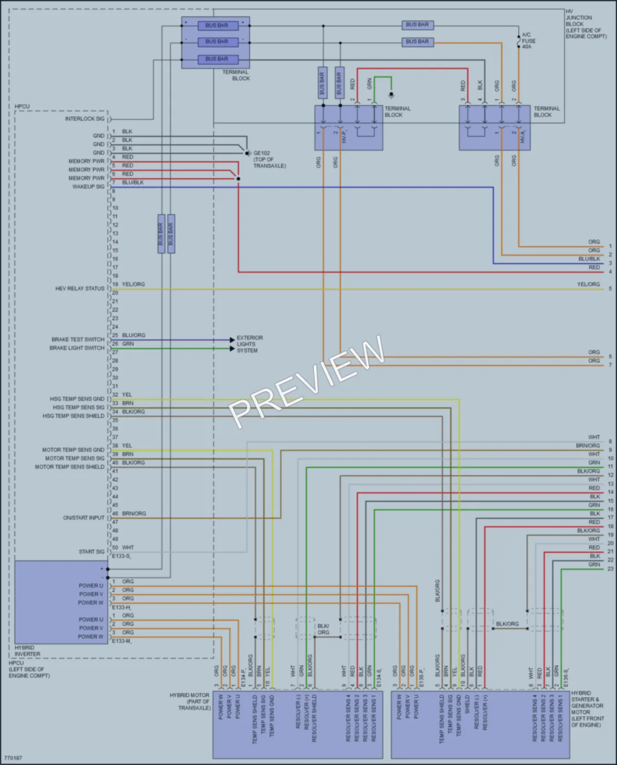 2022 Hyundai ElantraHybrid Engine Performance wiring diagram preview