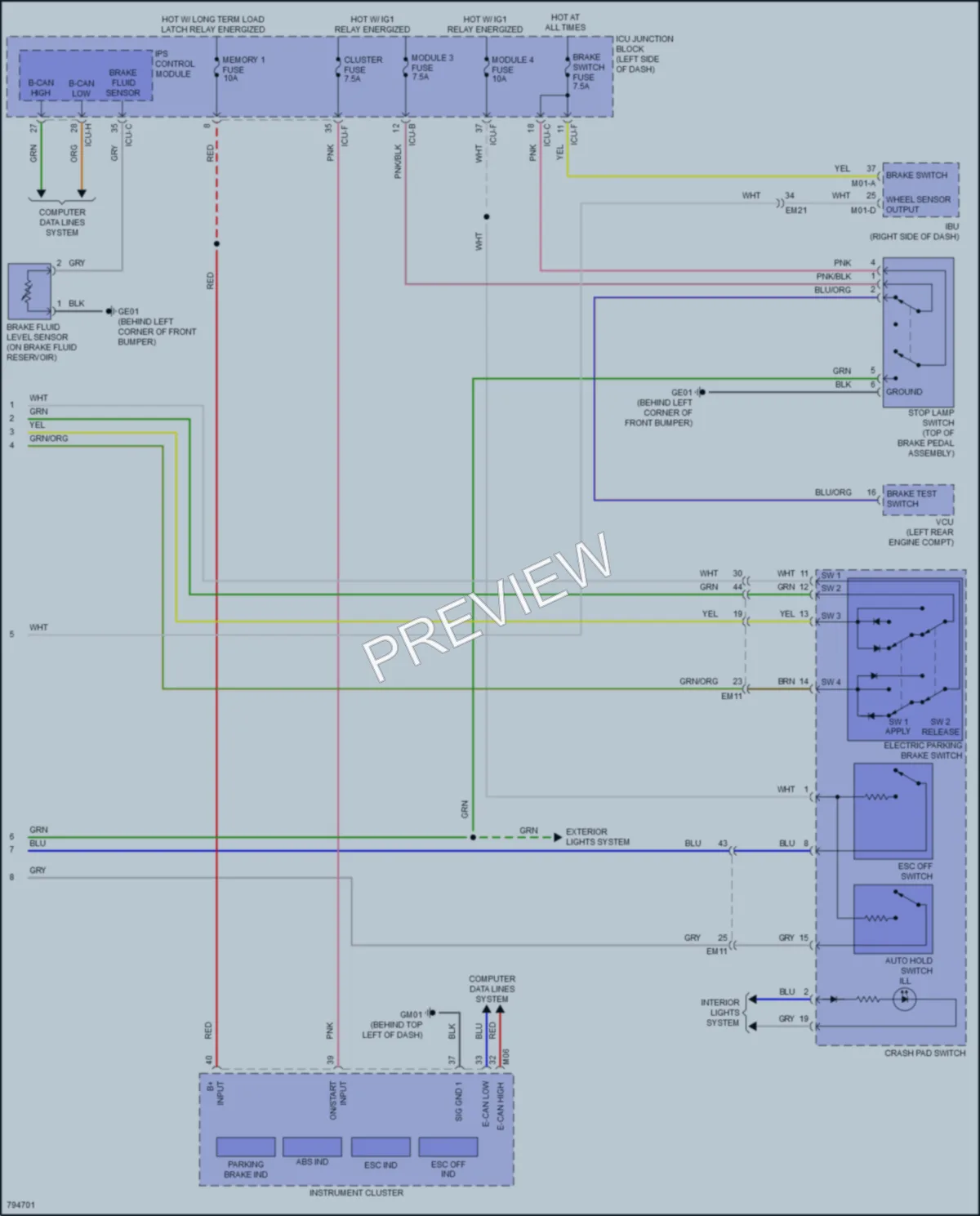 2022 Hyundai Ioniq5 Anti Lock Brakes wiring diagram preview