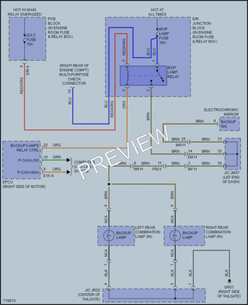 2022 Hyundai IoniqPlugIn Exterior Lights wiring diagram preview