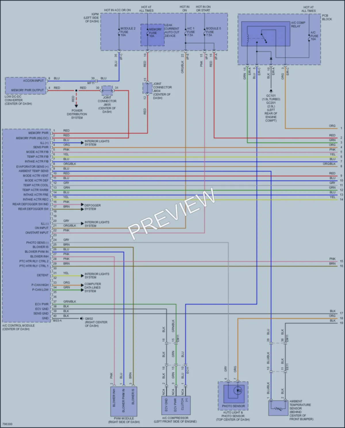 2022 Hyundai Kona Air Conditioning wiring diagram preview
