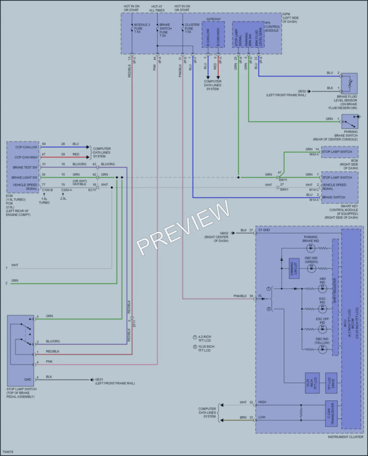 2022 Hyundai Kona Anti Lock Brakes wiring diagram preview