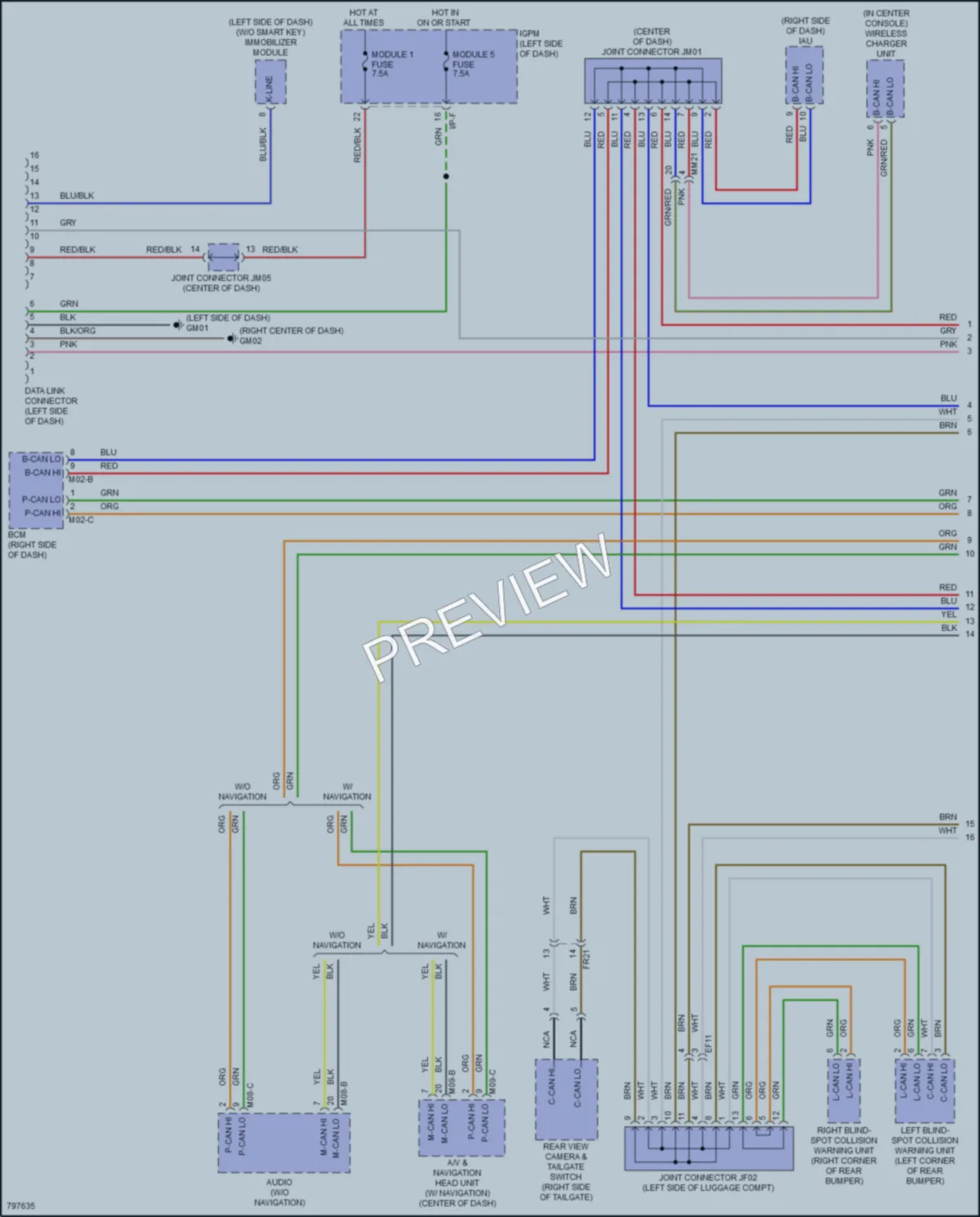 2022 Hyundai Kona Computer Data Lines wiring diagram preview