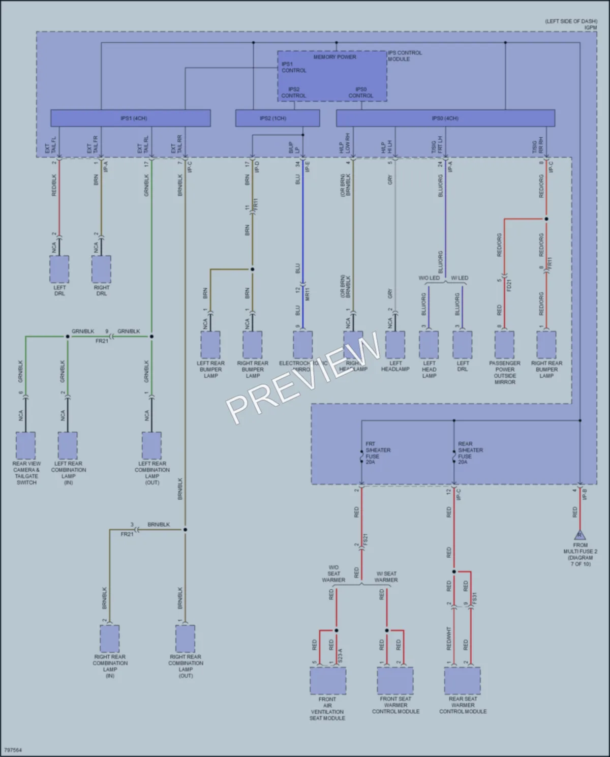 2022 Hyundai Kona Power Distribution wiring diagram preview