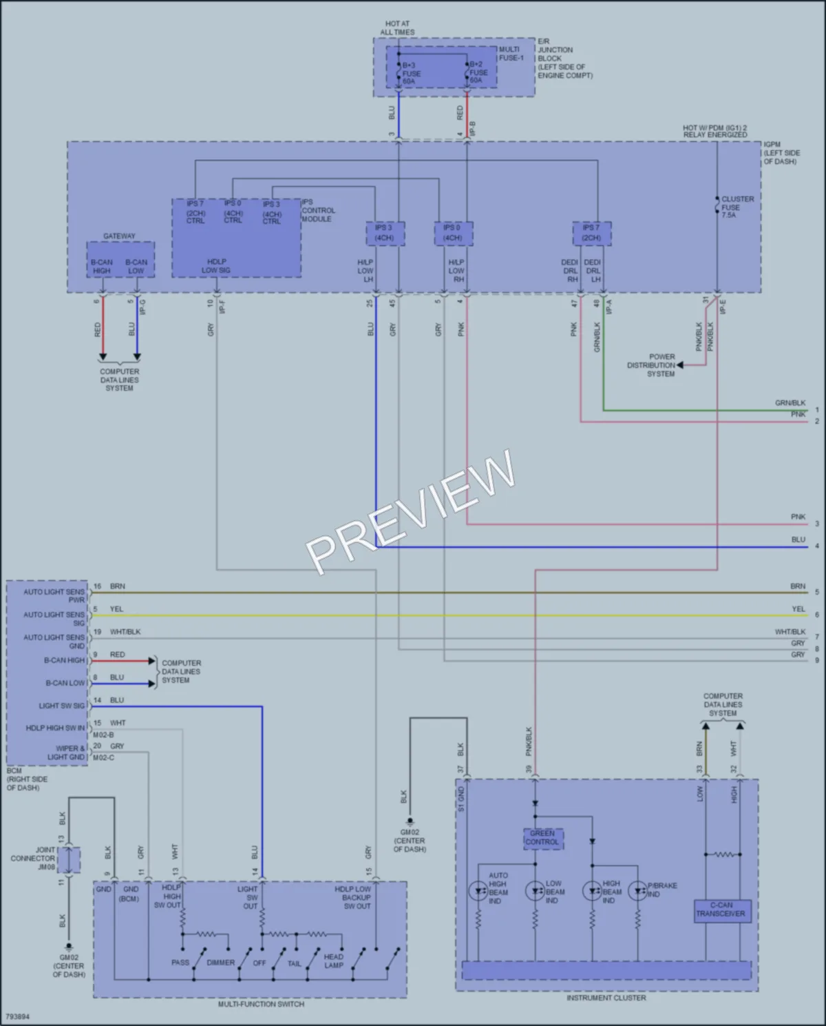 2022 Hyundai KonaElectric Headlights wiring diagram preview