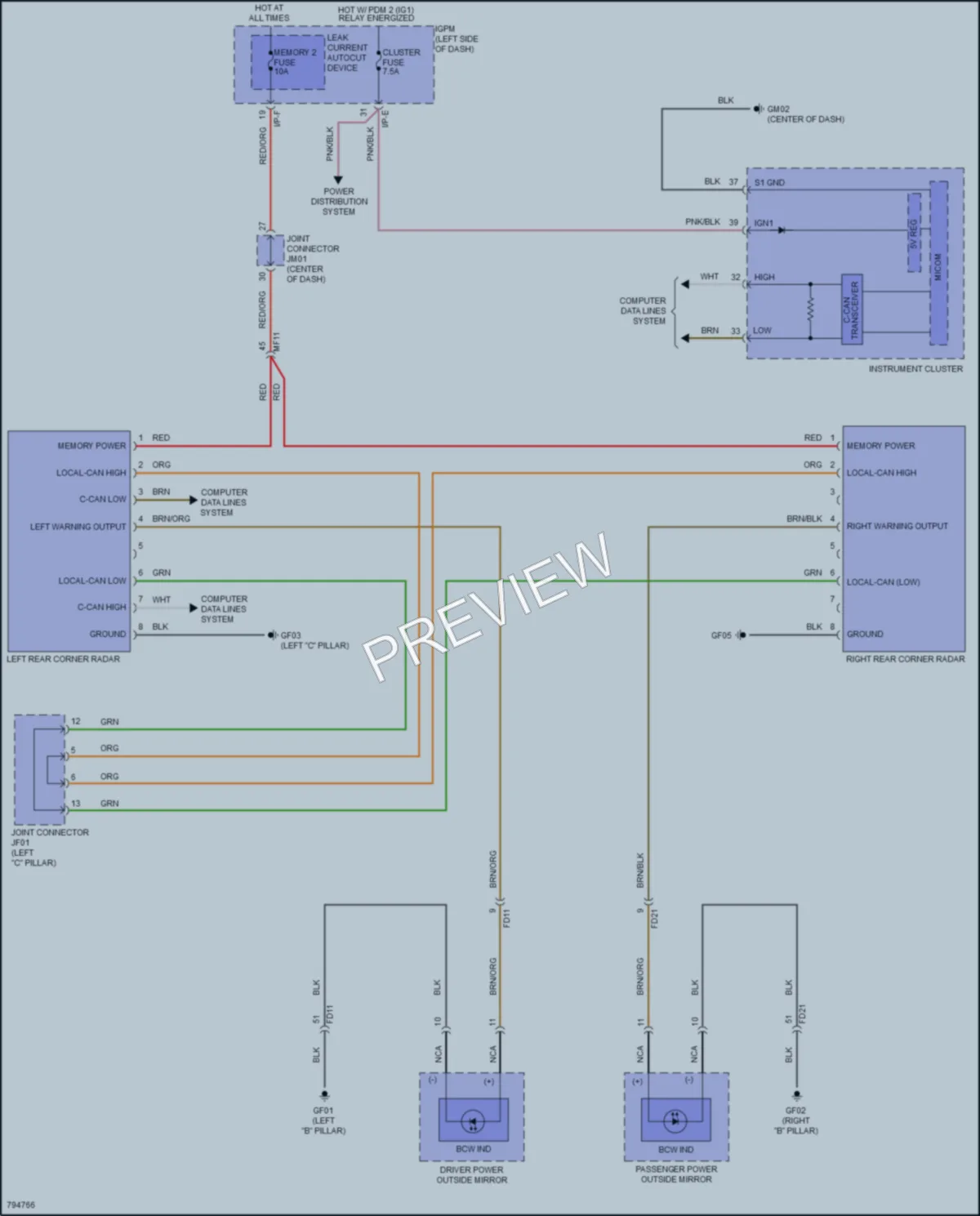 2022 Hyundai KonaElectric Navigation wiring diagram preview