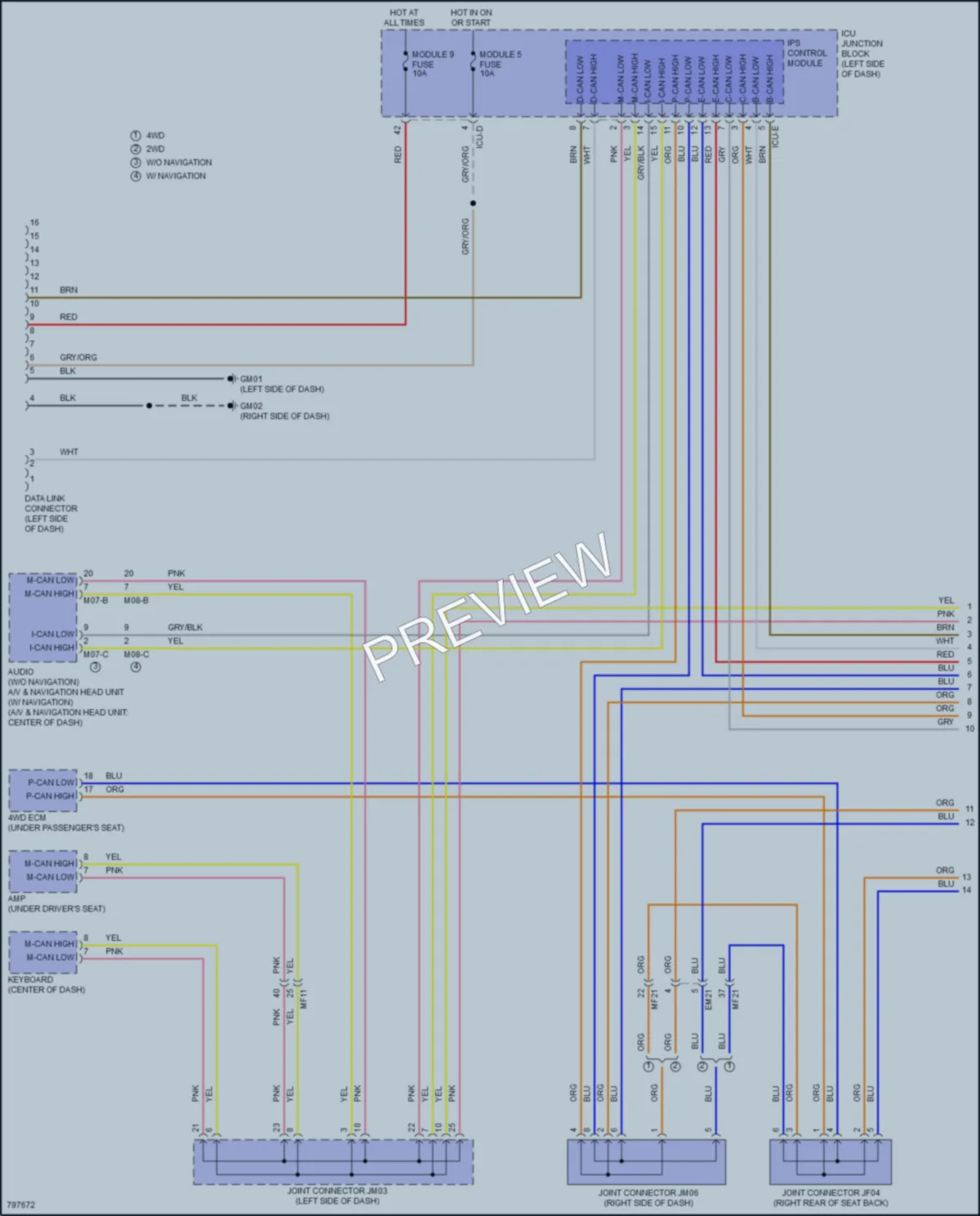 2022 Hyundai SantaCruz Computer Data Lines wiring diagram preview
