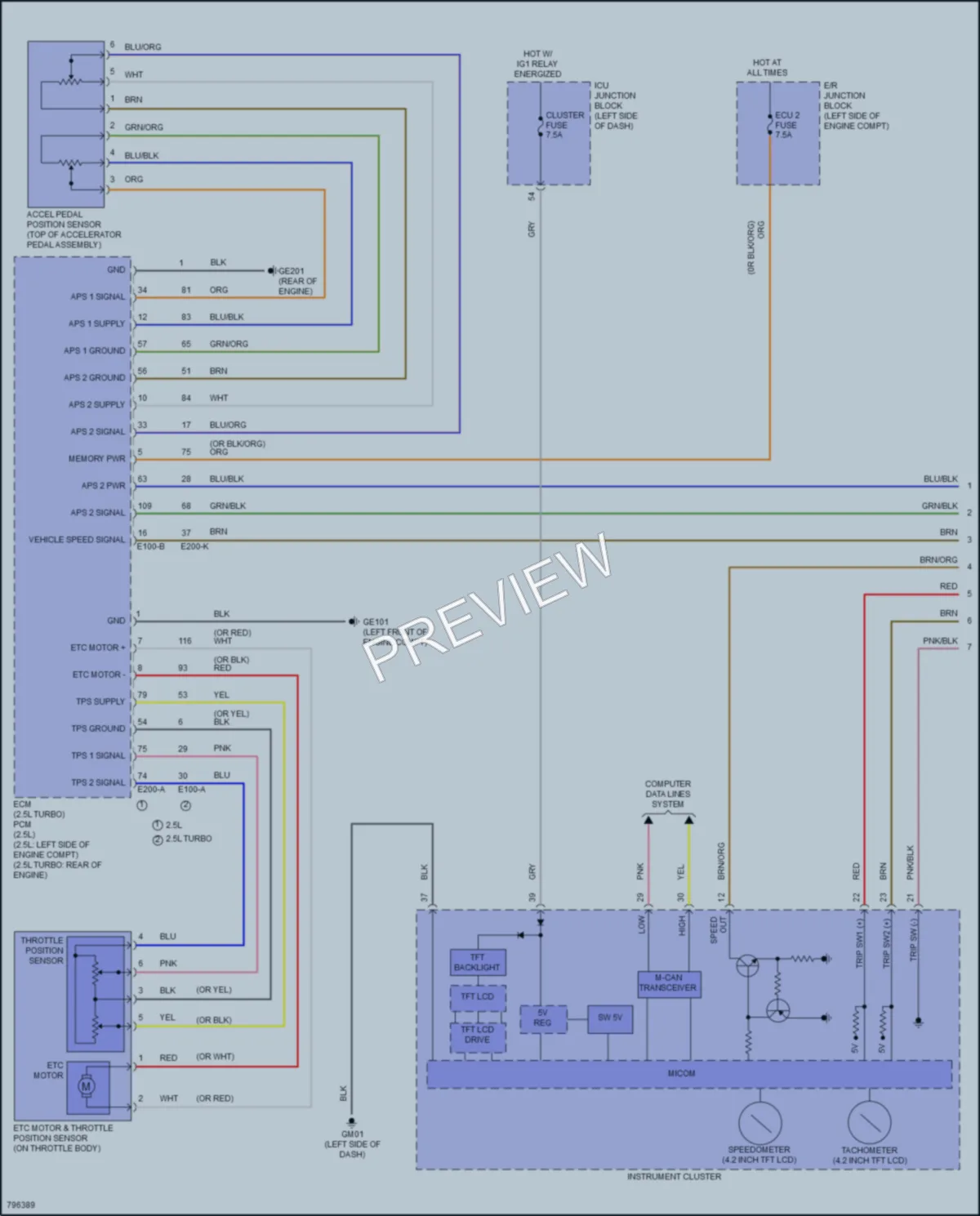 2022 Hyundai SantaCruz Cruise Control wiring diagram preview