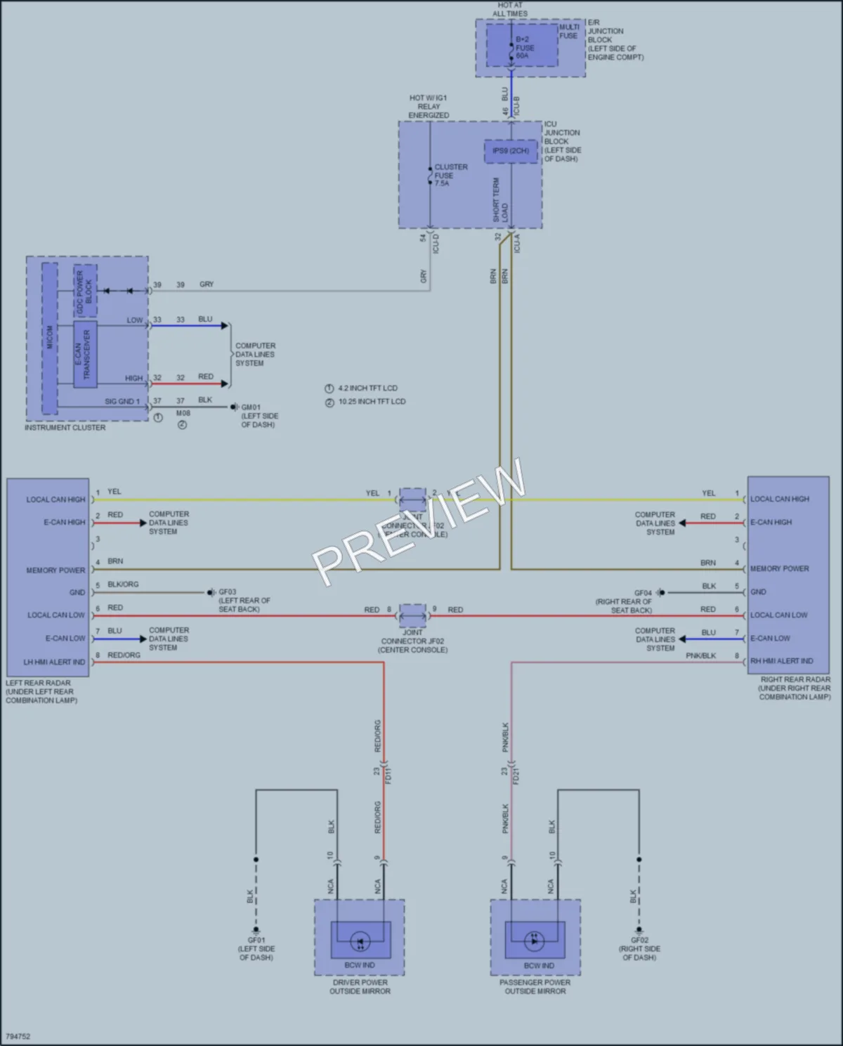 2022 Hyundai SantaCruz Navigation wiring diagram preview
