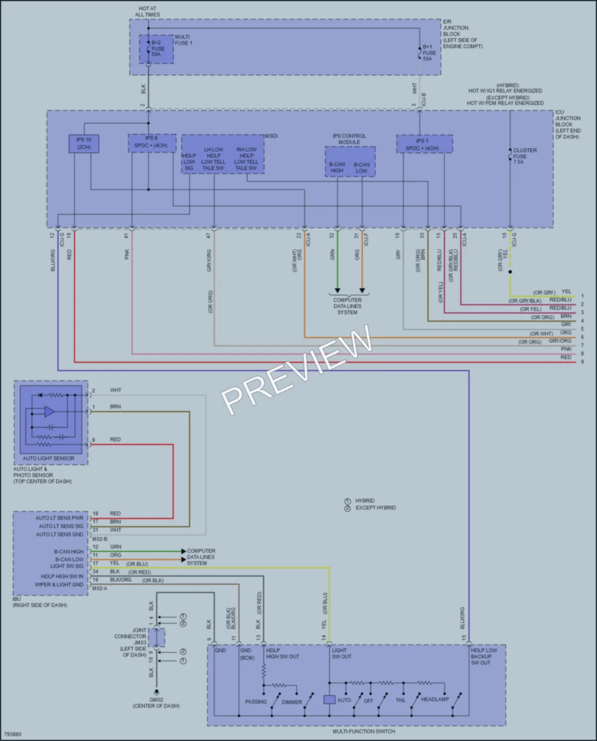 2022 Hyundai SantaFe Headlights wiring diagram preview