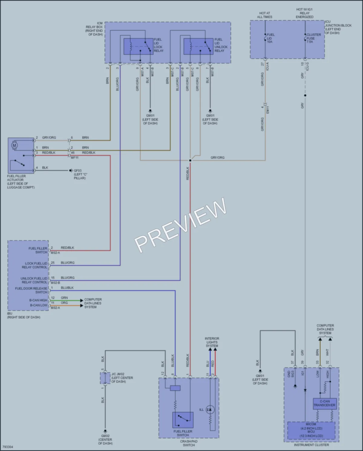 2022 Hyundai SantaFe Trunk Tailgate Fuel Door wiring diagram preview