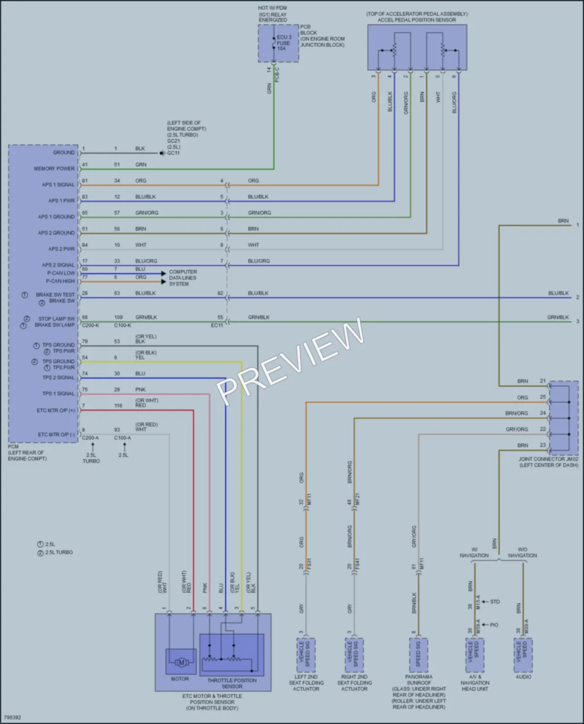 2022 Hyundai SantaFeHybrid Cruise Control wiring diagram preview