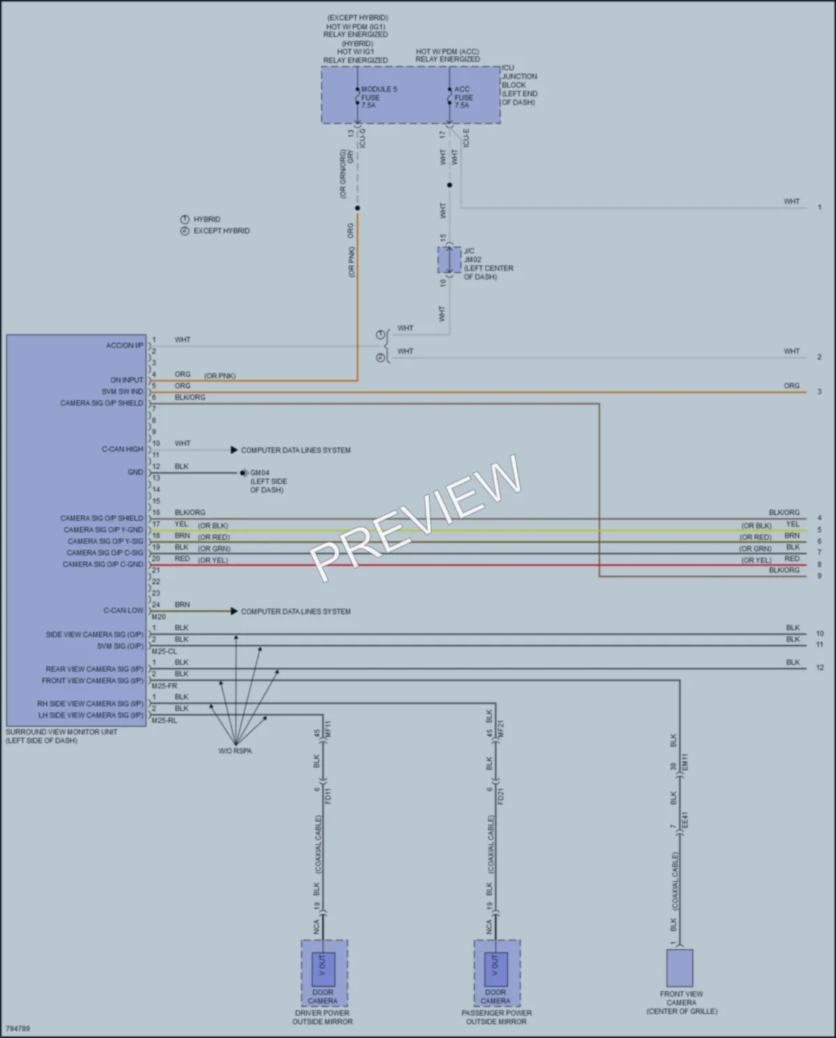 2022 Hyundai SantaFeHybrid Navigation wiring diagram preview