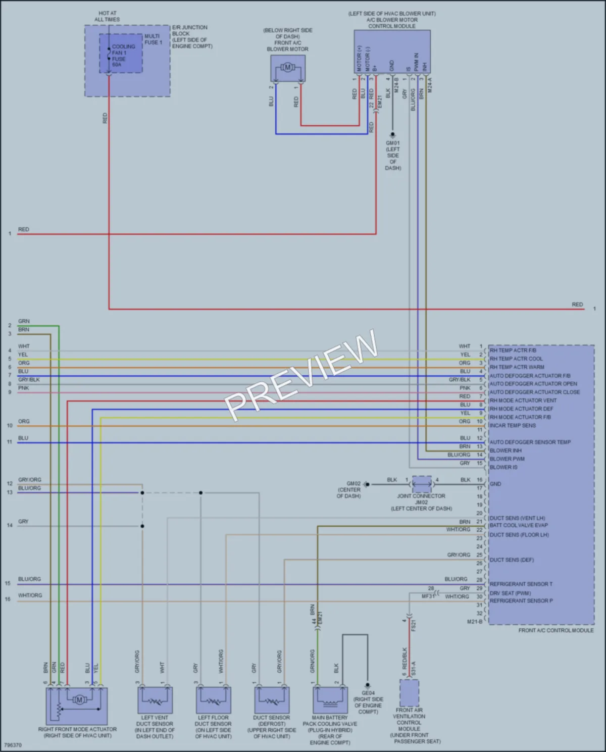 2022 Hyundai SantaFePlugIn Air Conditioning wiring diagram preview