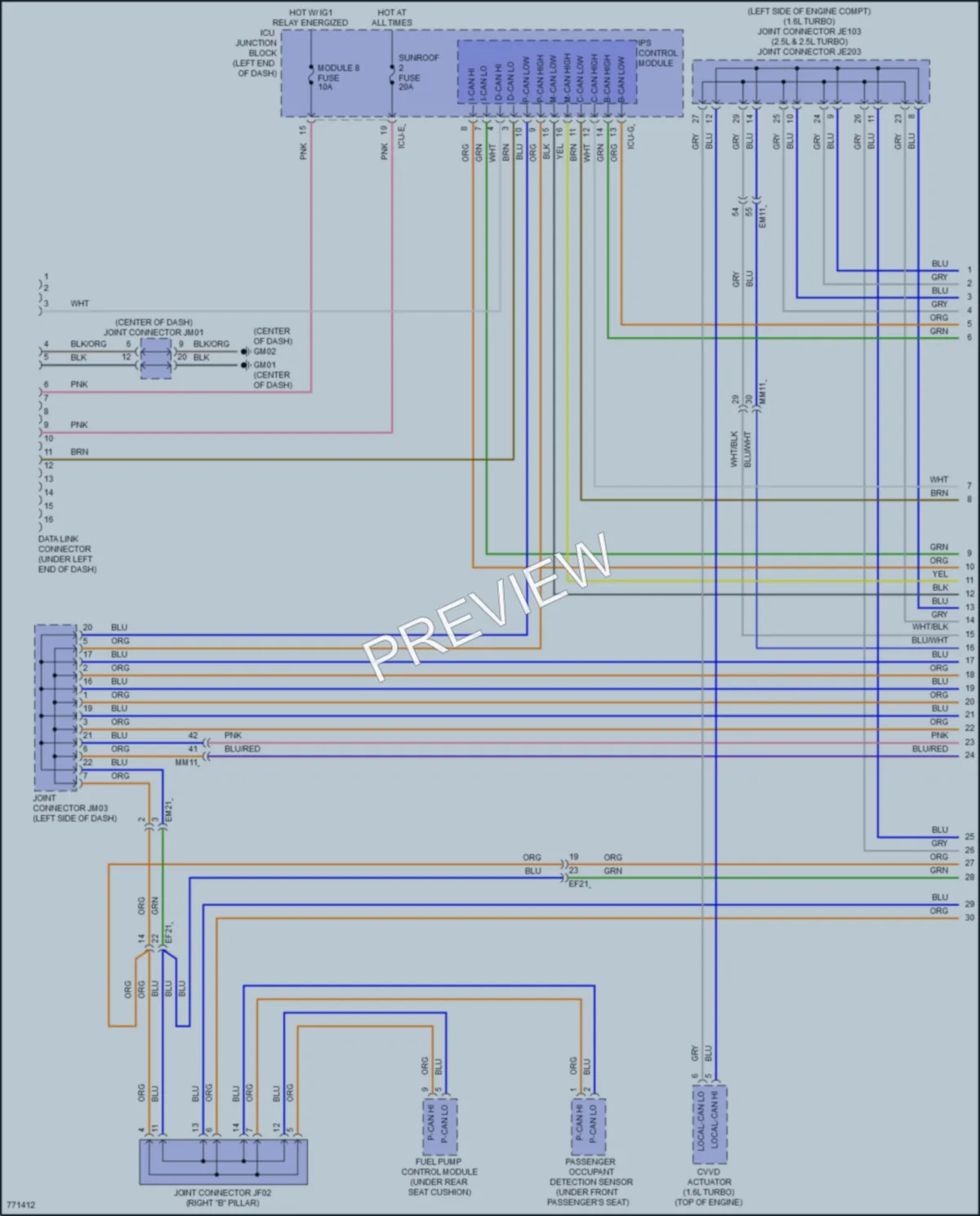 2022 Hyundai Sonata Computer Data Lines wiring diagram preview