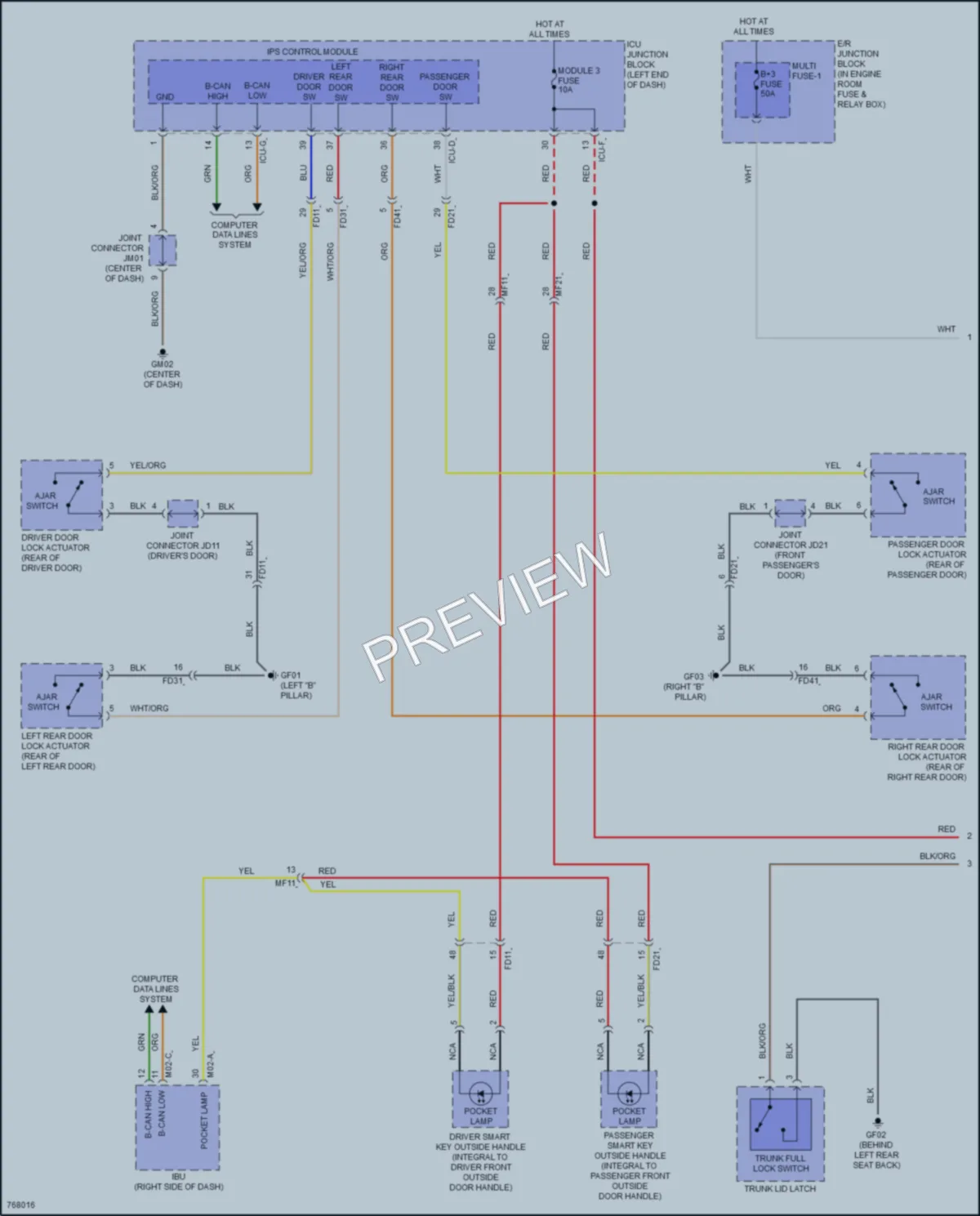 2022 Hyundai Sonata Interior Lights wiring diagram preview