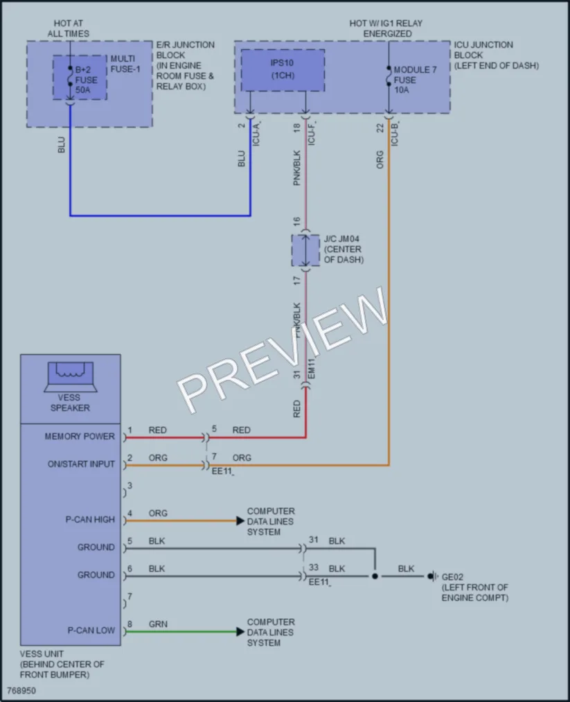 2022 Hyundai SonataHybrid Active Bodyworks wiring diagram preview