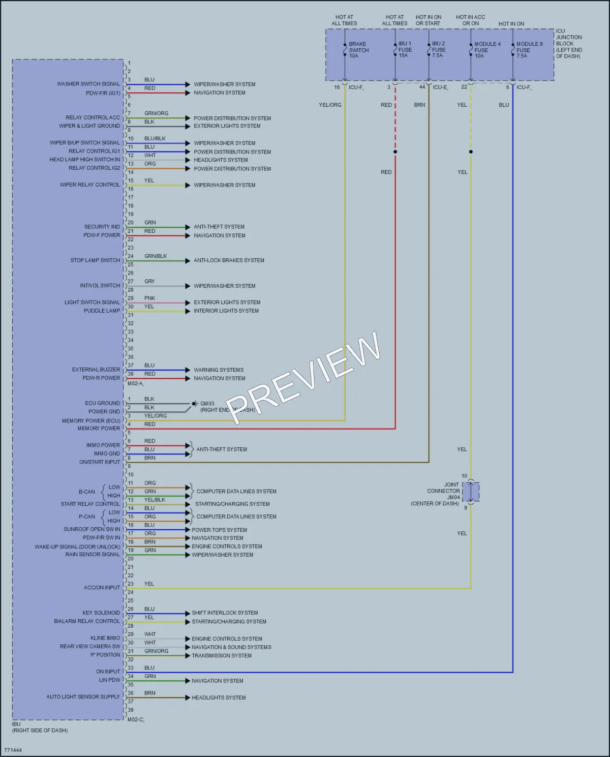 2022 Hyundai SonataHybrid Body Control Modules wiring diagram preview