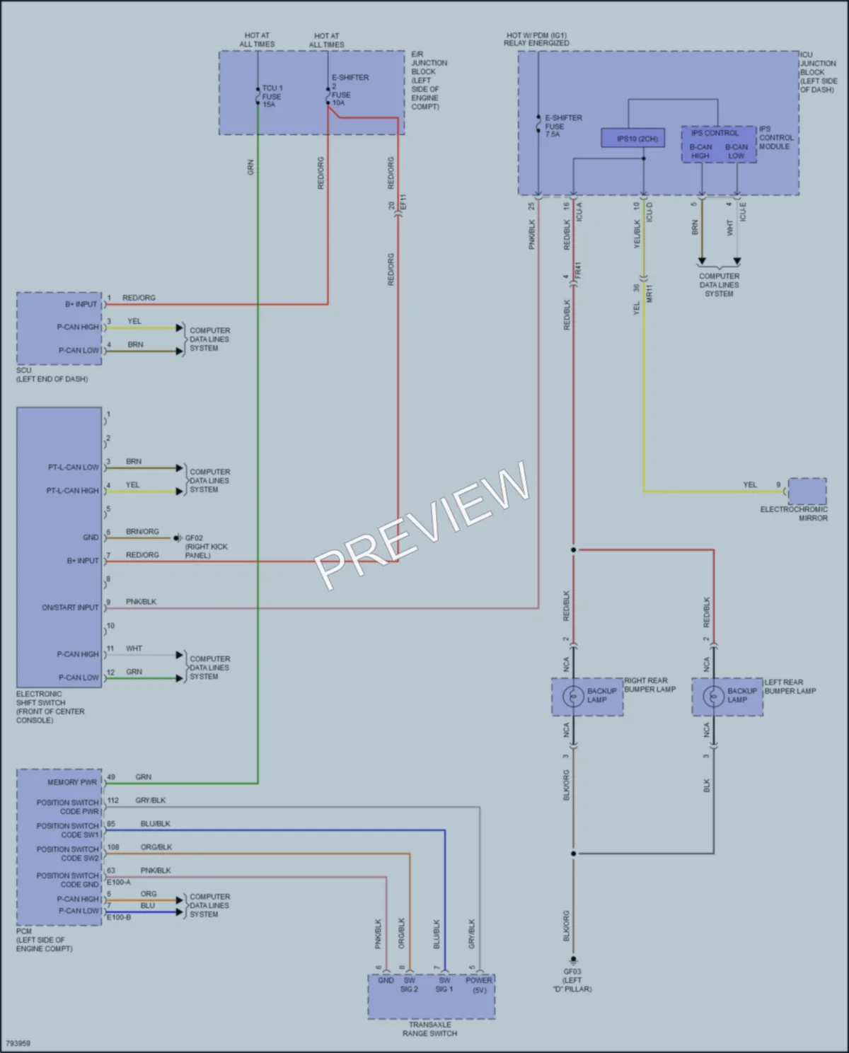 2022 Hyundai Tucson Exterior Lights wiring diagram preview