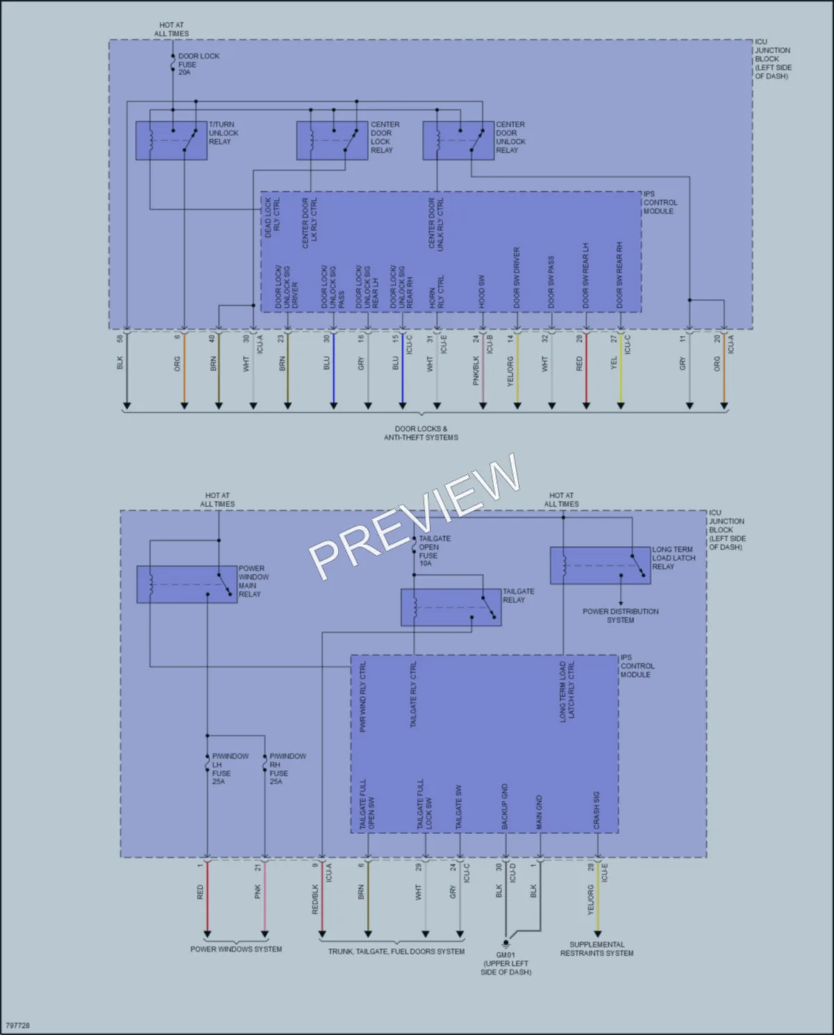 2022 Hyundai TucsonHybrid Body Control Modules wiring diagram preview