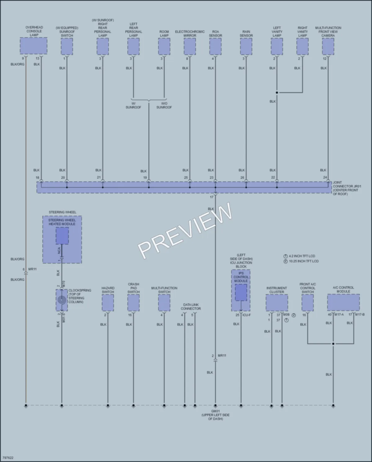2022 Hyundai TucsonHybrid Ground Distribution wiring diagram preview