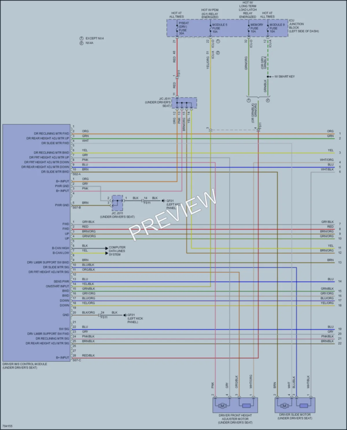 2022 Hyundai TucsonPlugIn Memory Systems wiring diagram preview