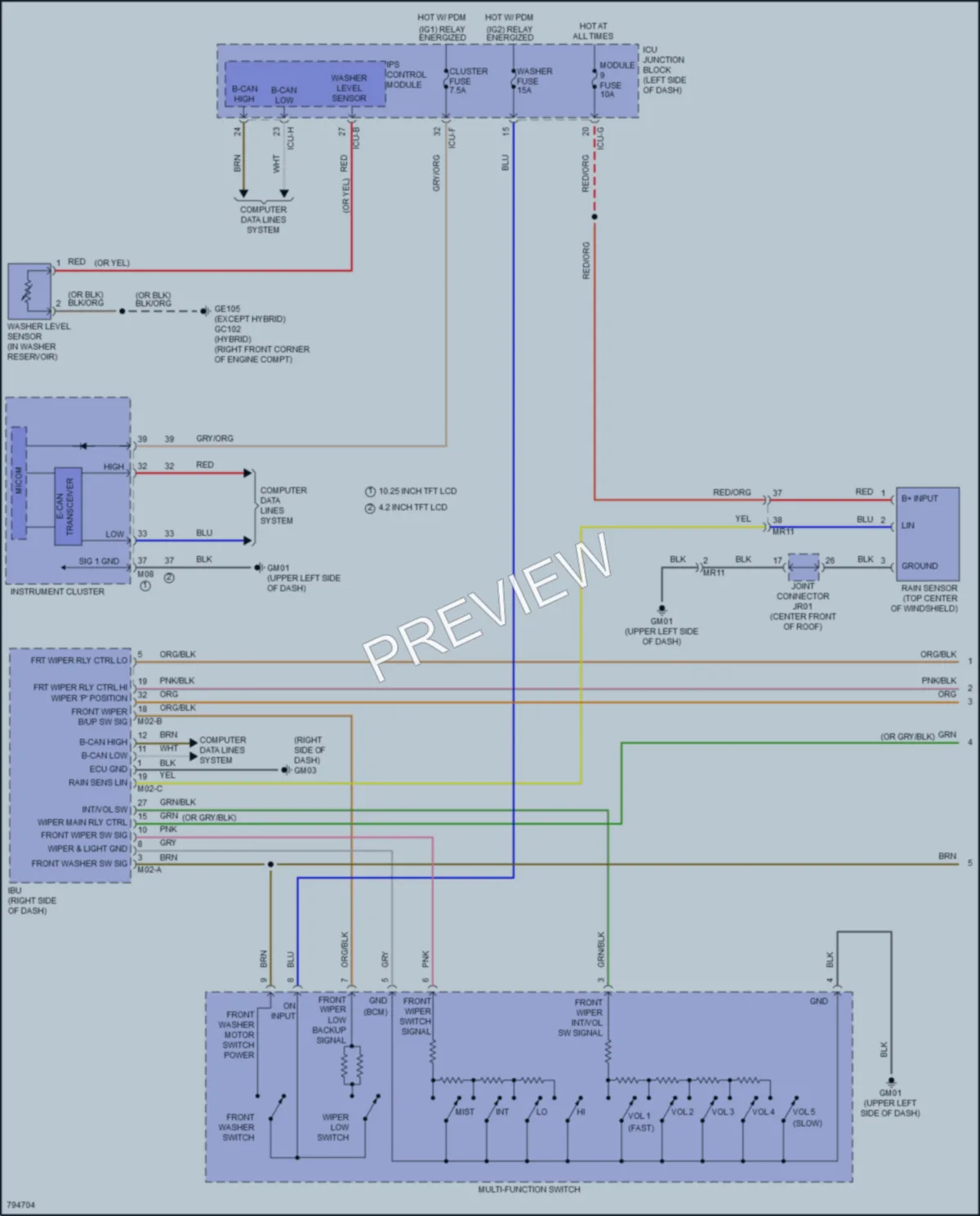 2022 Hyundai TucsonPlugIn Wiper Washer wiring diagram preview