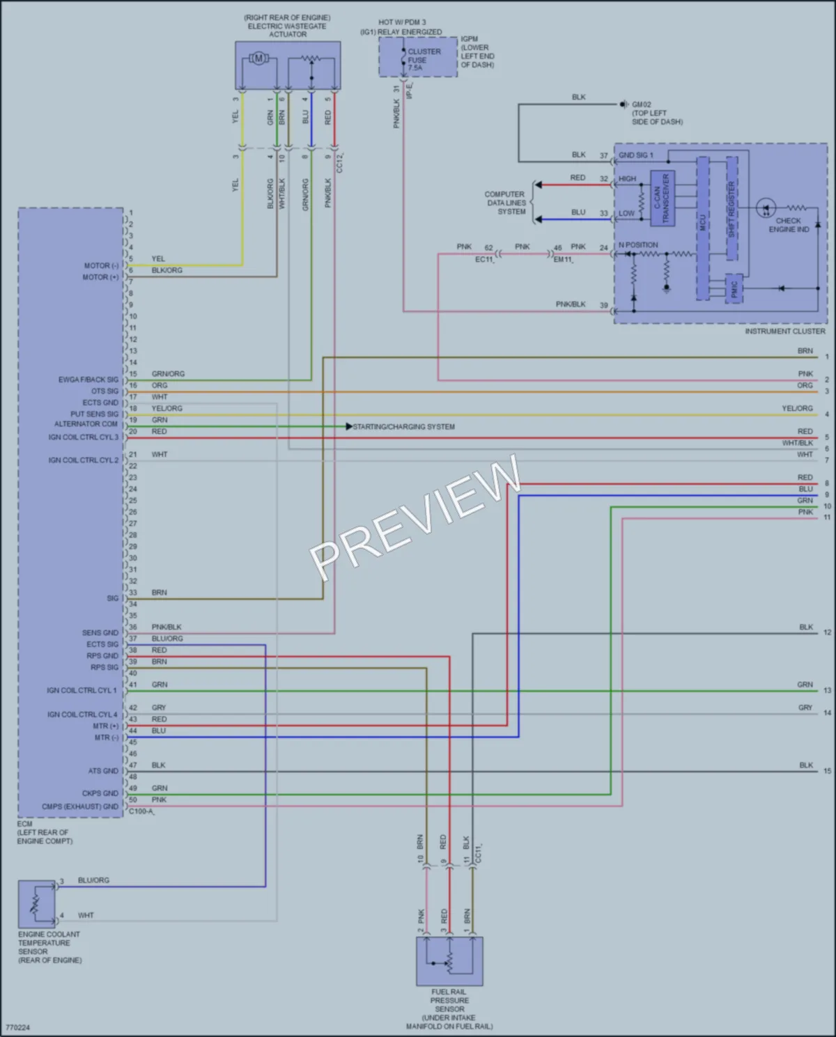 2022 Hyundai Veloster Engine Performance wiring diagram preview