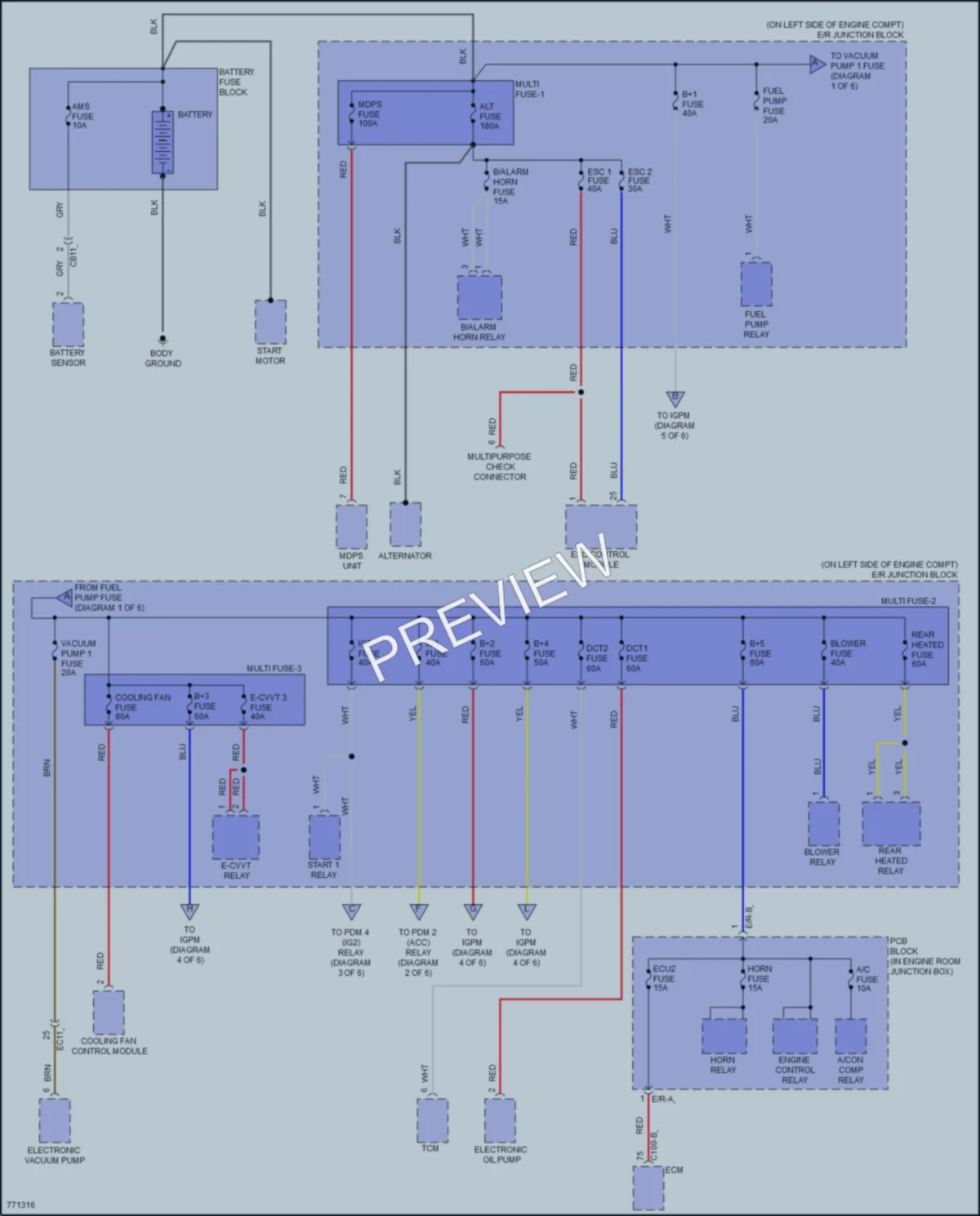 2022 Hyundai Veloster Power Distribution wiring diagram preview