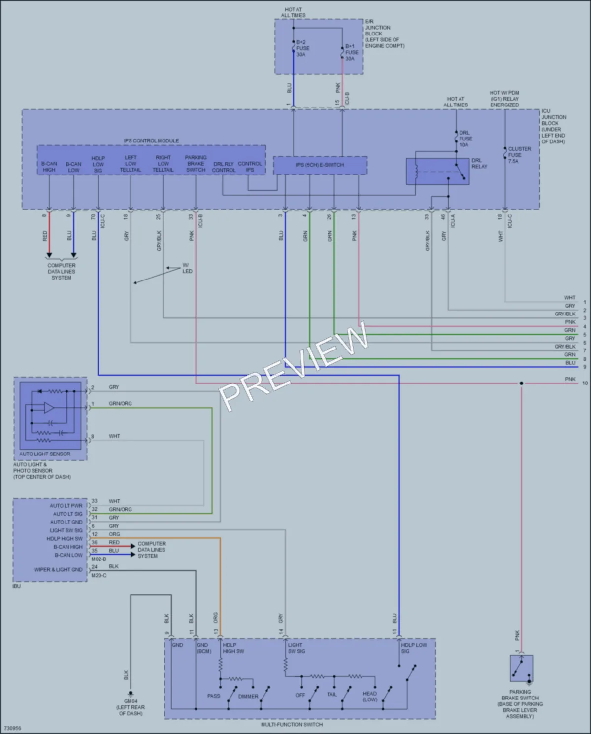 2022 Hyundai Venue Headlights wiring diagram preview