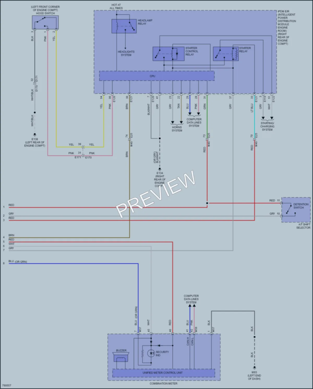2022 Infiniti Q50 Anti Theft wiring diagram preview