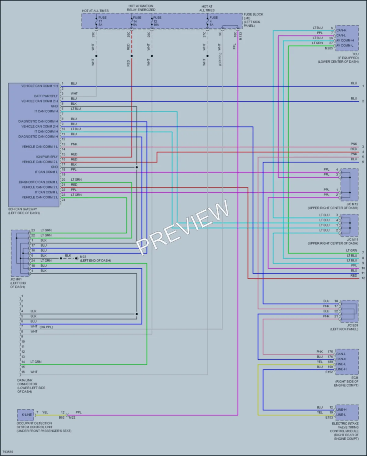 2022 Infiniti Q50 Computer Data Lines wiring diagram preview