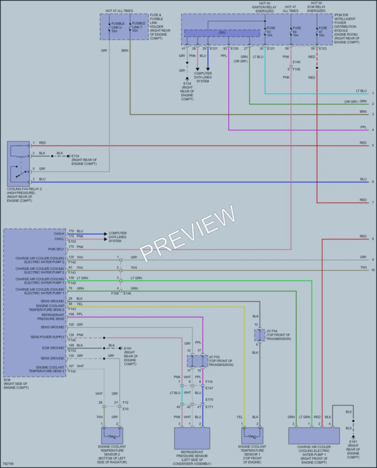 2022 Infiniti Q50 Cooling Fan wiring diagram preview