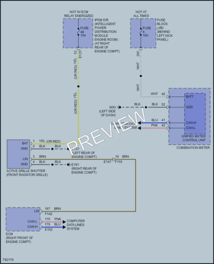 2022 Infiniti Q60 Active Bodyworks wiring diagram preview