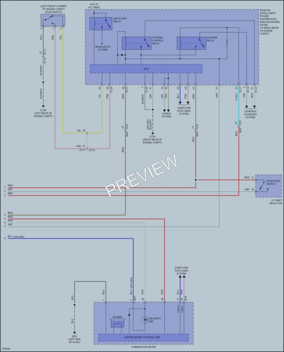 2022 Infiniti Q60 Anti Theft wiring diagram preview