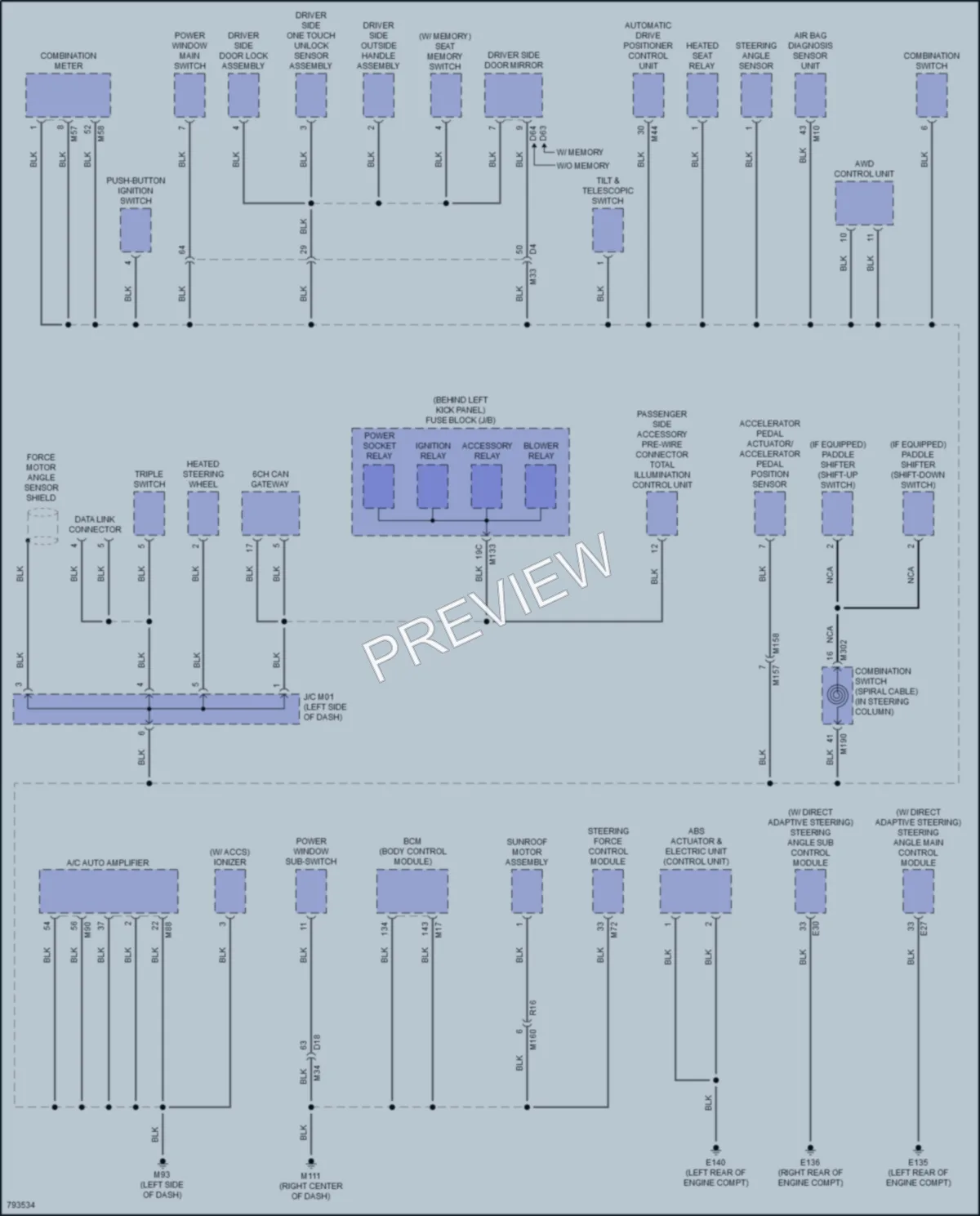 2022 Infiniti Q60 Ground Distribution wiring diagram preview